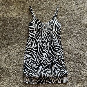 Forever 21 Y2K Zebra Dress